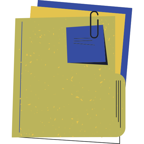 illustration of a set of folders